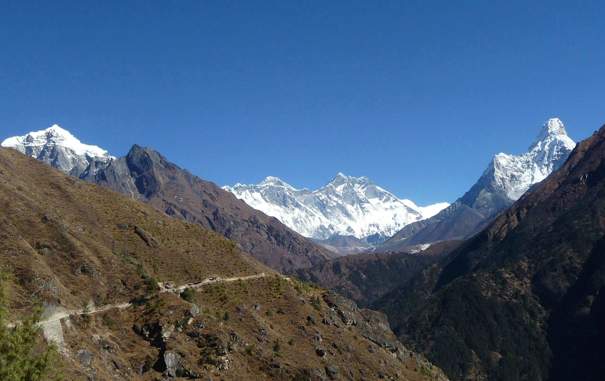 Everest region trekking In Nepal.